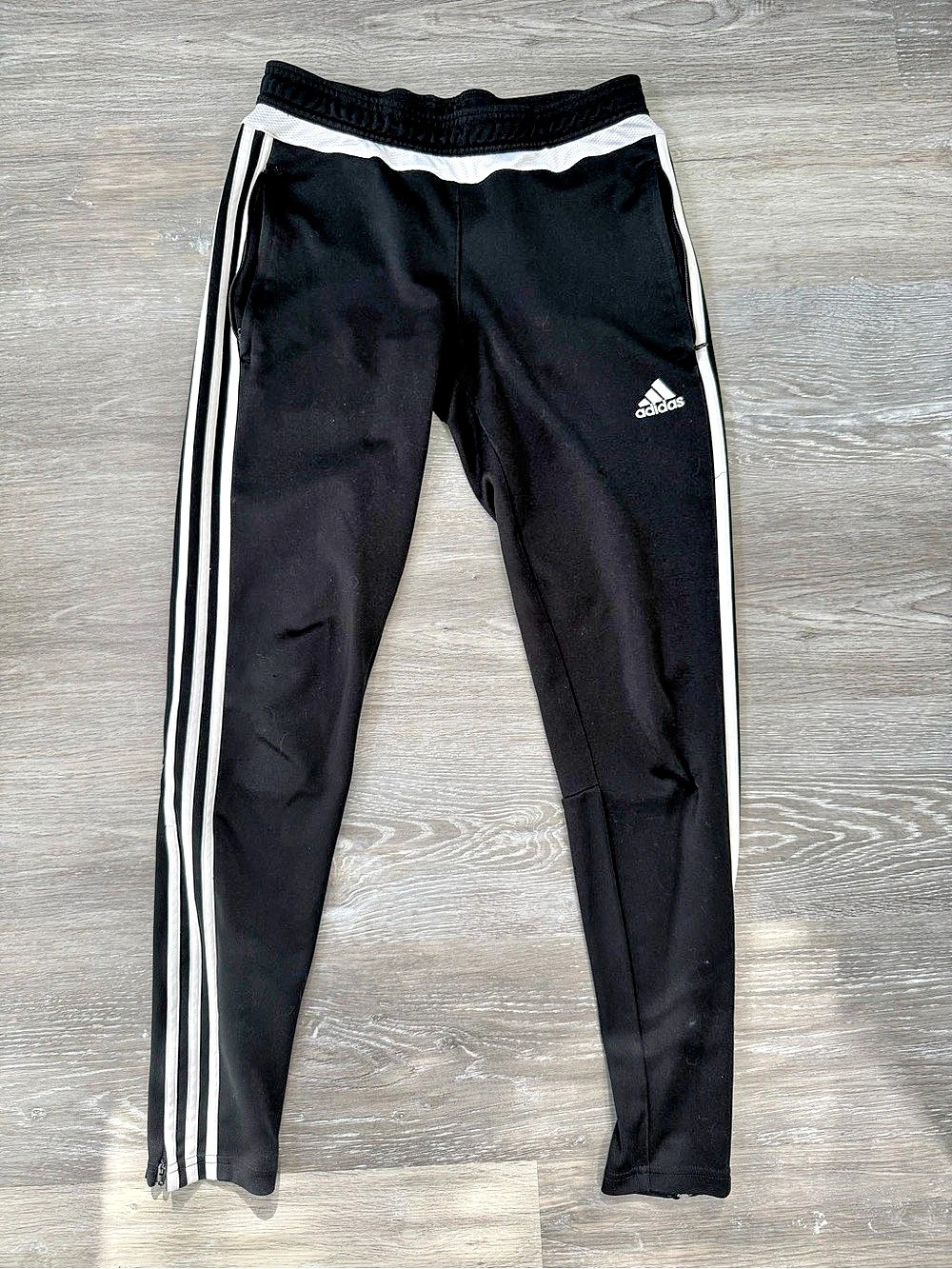adidas Women’s Small Track Pants Black & White Size Small